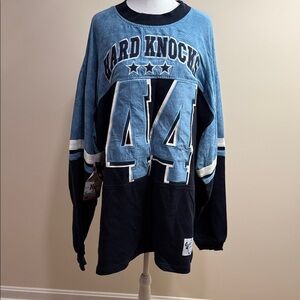 Blue and Black Crewneck Jersey